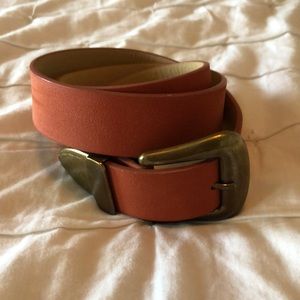 Orange Belt with Gold Buckle